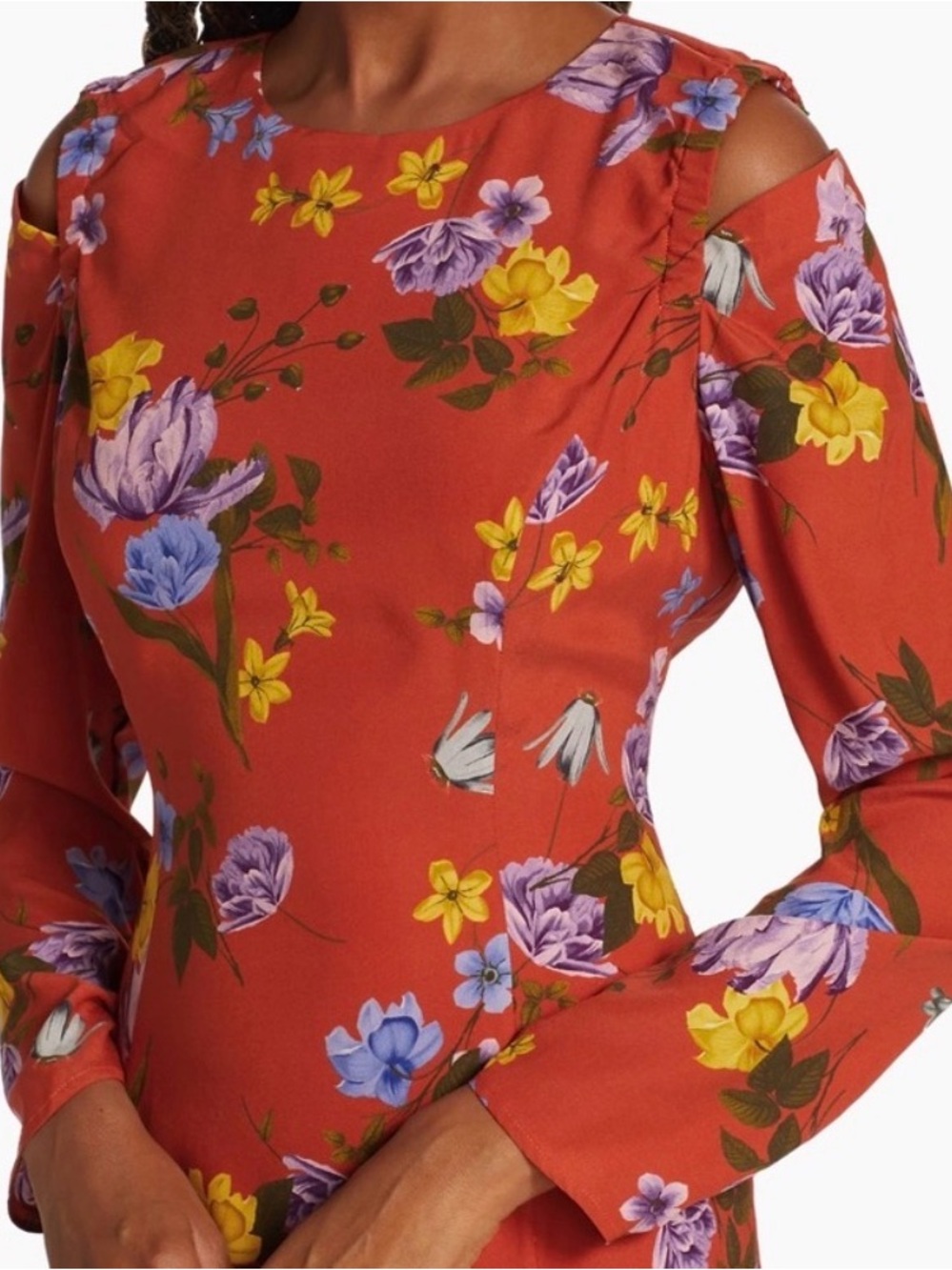 Silk Floral Dress